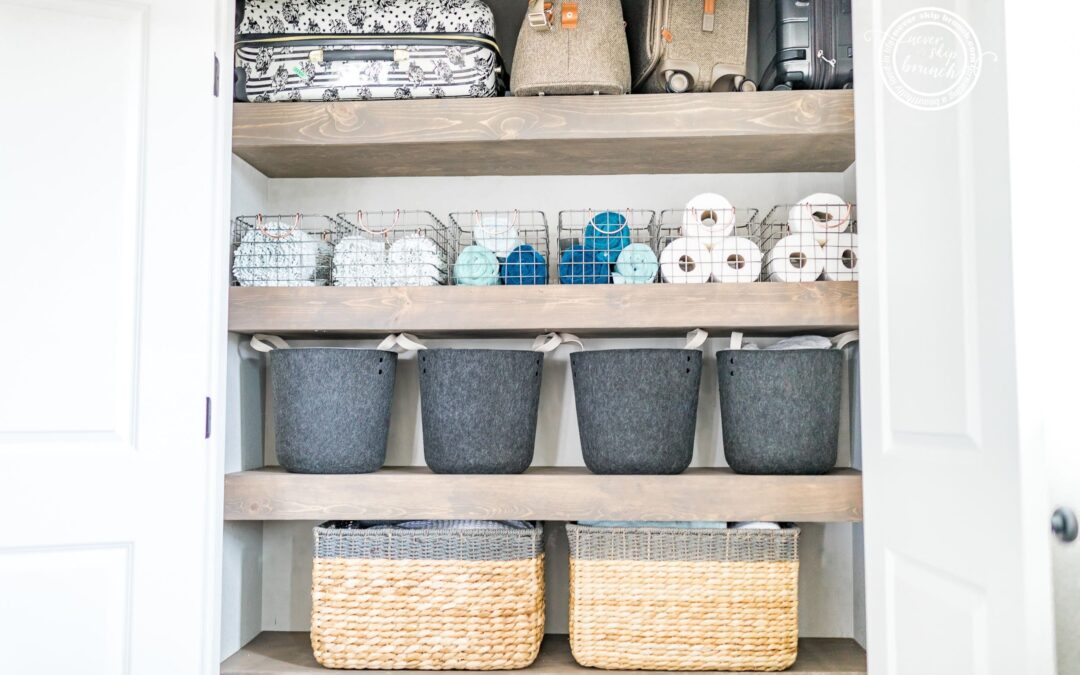 linen closet organization