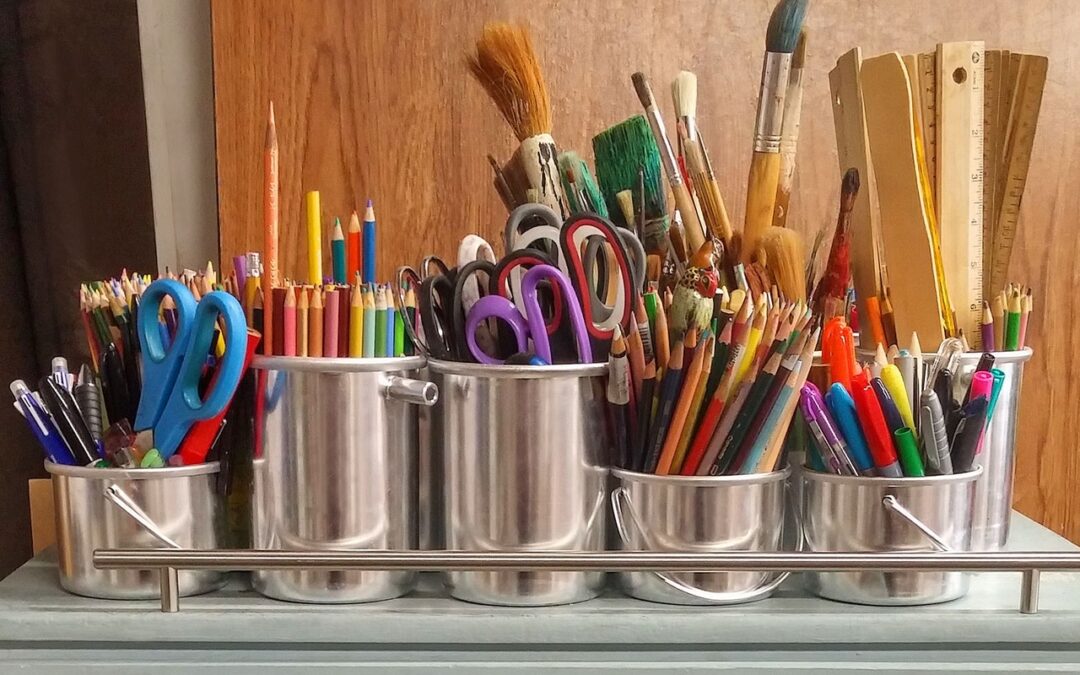 kids craft supplies organization