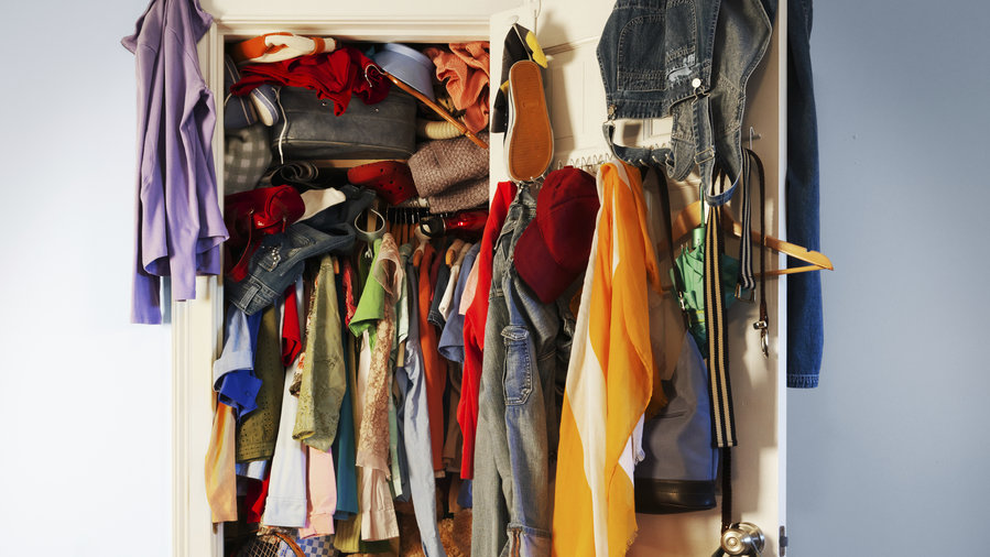 Junk closet organization