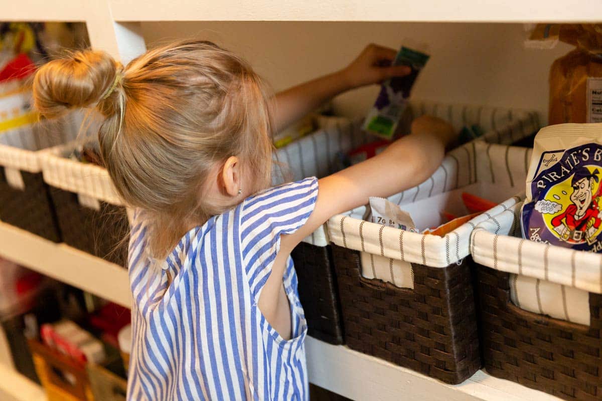 Kid friendly pantry