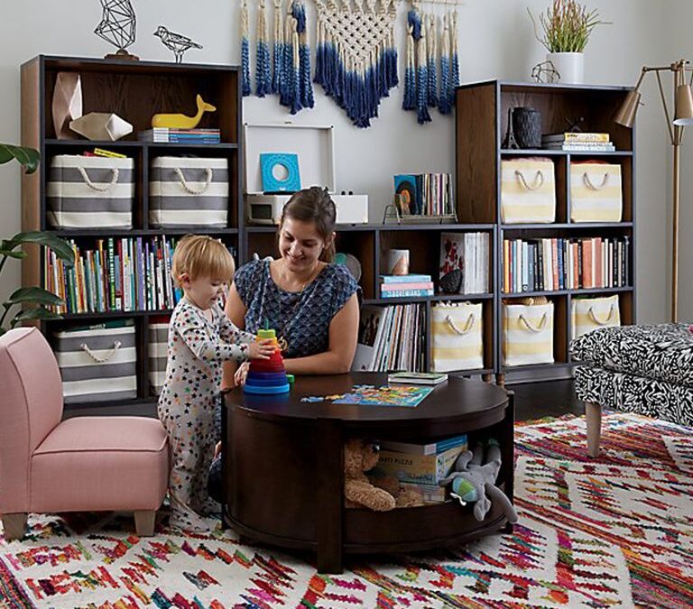 organized home with kids