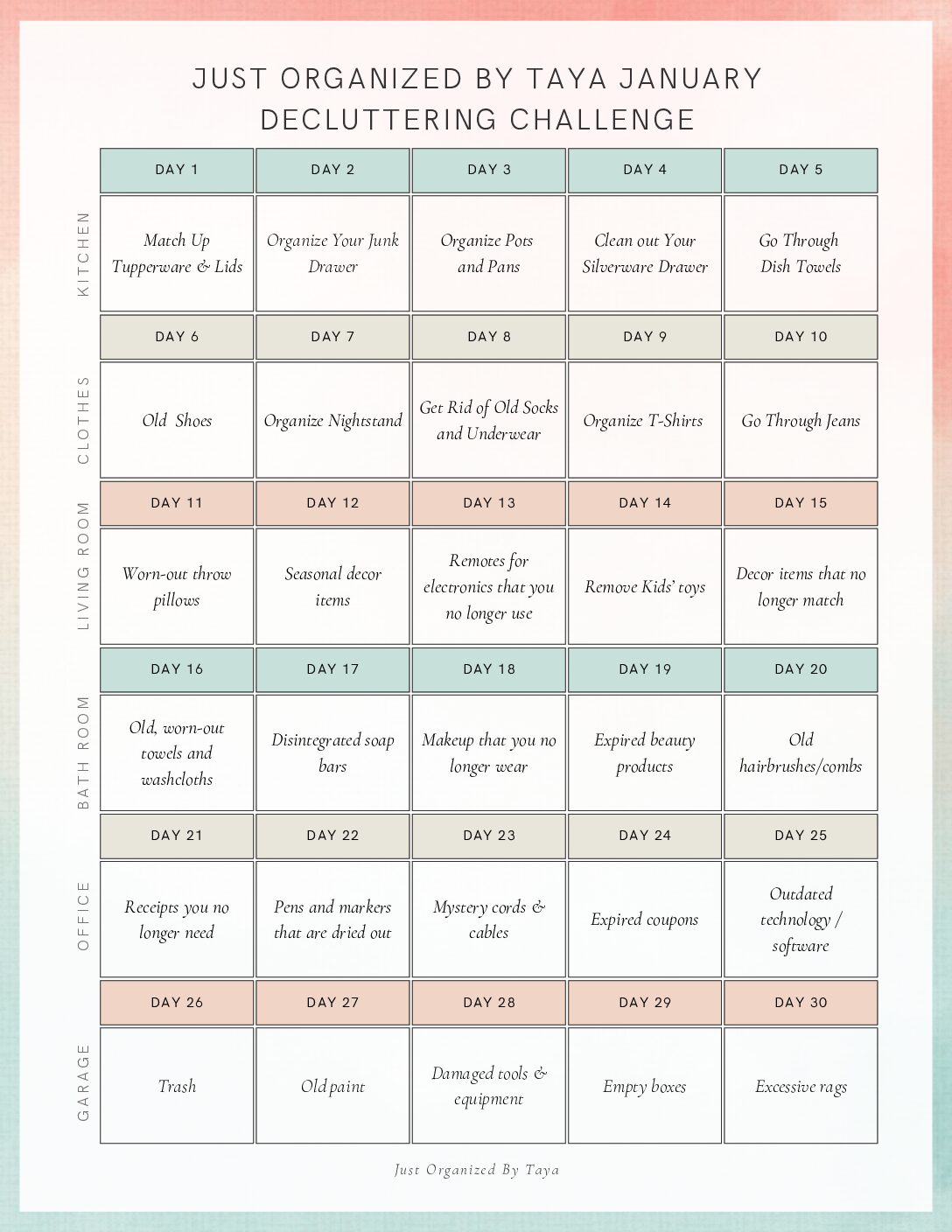 Start 2025 Right: Your 30-Day January Decluttering Challenge